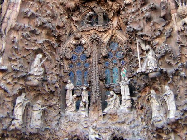 エスパーニャSPAINカタルーニャ地方・バルセロナ市街地の風景サグラダ・ファミリア(聖家族教会)サクラダファミリアtemplo de la Sagrada Familiaアントニー・ガウディ