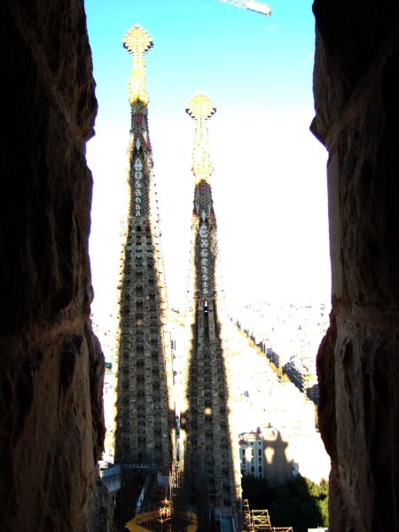 エスパーニャSPAINカタルーニャ地方・バルセロナ市街地の風景サグラダ・ファミリア(聖家族教会)サクラダファミリアtemplo de la Sagrada Familiaアントニ・ガウディ