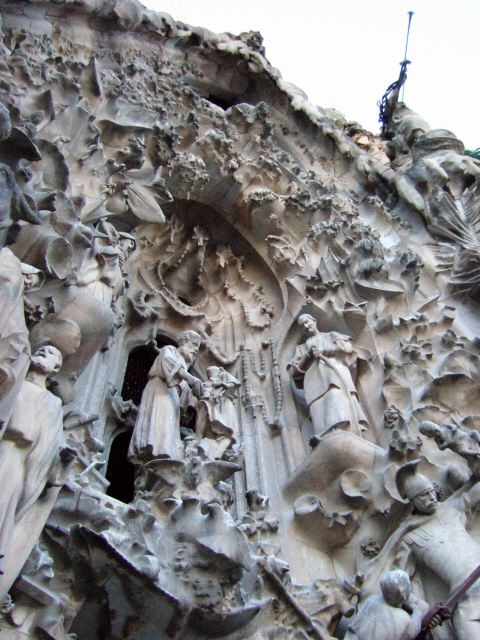 エスパーニャSPAINカタルーニャ地方・バルセロナ市街地の風景サグラダ・ファミリア(聖家族教会)サクラダファミリアtemplo de la Sagrada Familiaアントニ・ガウディ