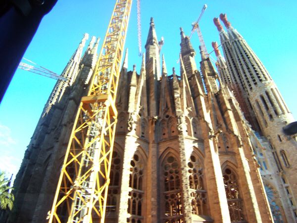 エスパーニャSPAINカタルーニャ地方・バルセロナ市街地の風景サグラダ・ファミリア(聖家族教会)サクラダファミリアtemplo de la Sagrada Familiaアントニ・ガウディ