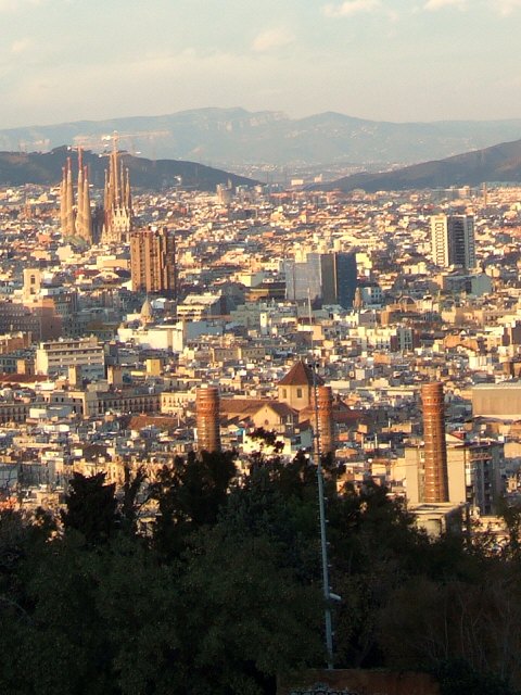 エスパーニャSPAINカタルーニャ地方・バルセロナモンジュイックの丘展望台