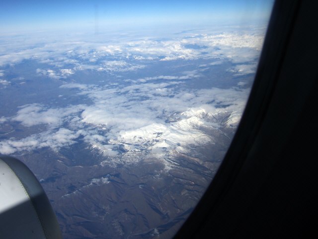 SPANAIR EC-IMB エアバスAIRBUS A320-200フランスアルプスの山々