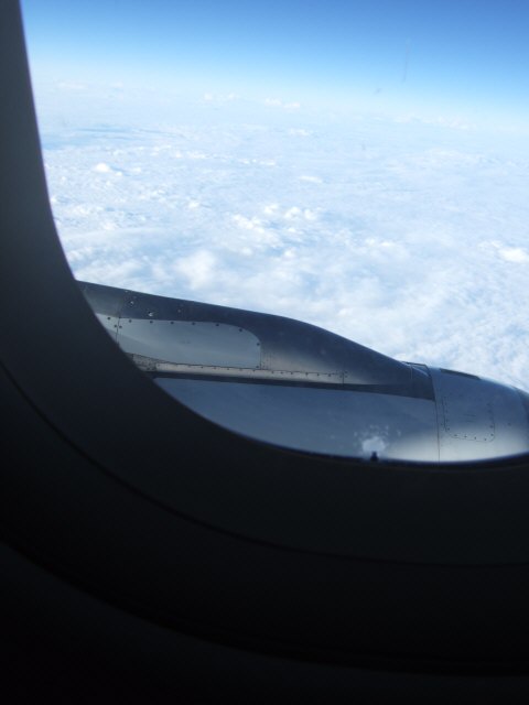 SPANAIR EC-IMB エアバスAIRBUS A320-200ヨーロッパ上空雲海
