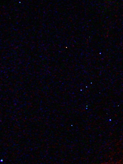 飛行機から見た星空オリオン座