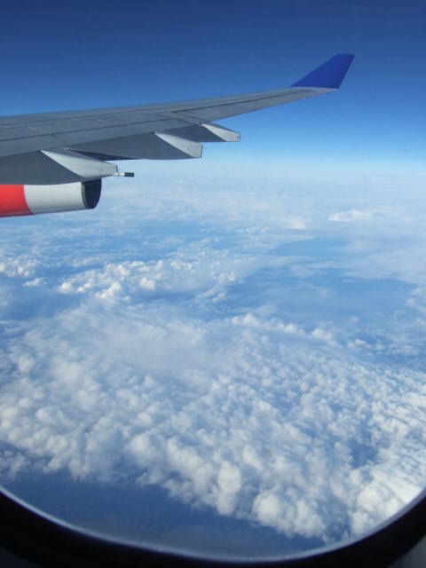 SASスカンジナビアエアラインSK983便エアバスA340 LN-RKGロシアから日本海上空へ