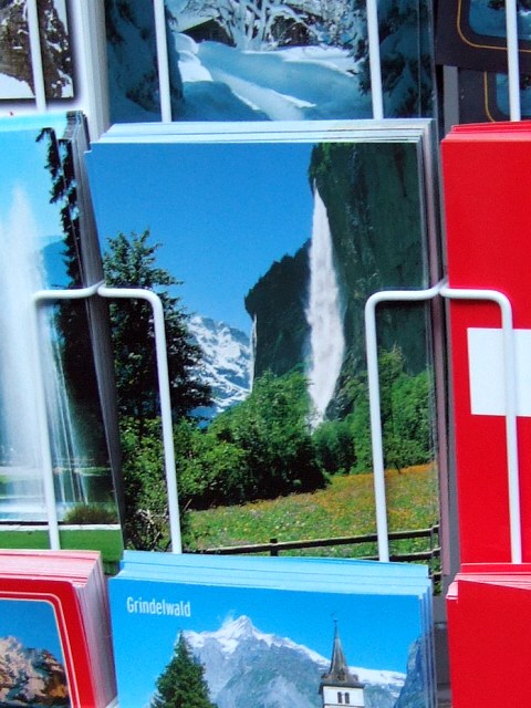 スイス・ユングフラウヨッホ観光ラウターブルネンLauterbrunnenBOB登山鉄道WAB登山鉄道シュタウプバッハの滝シュタウプバッハ滝シュタウバッハの滝