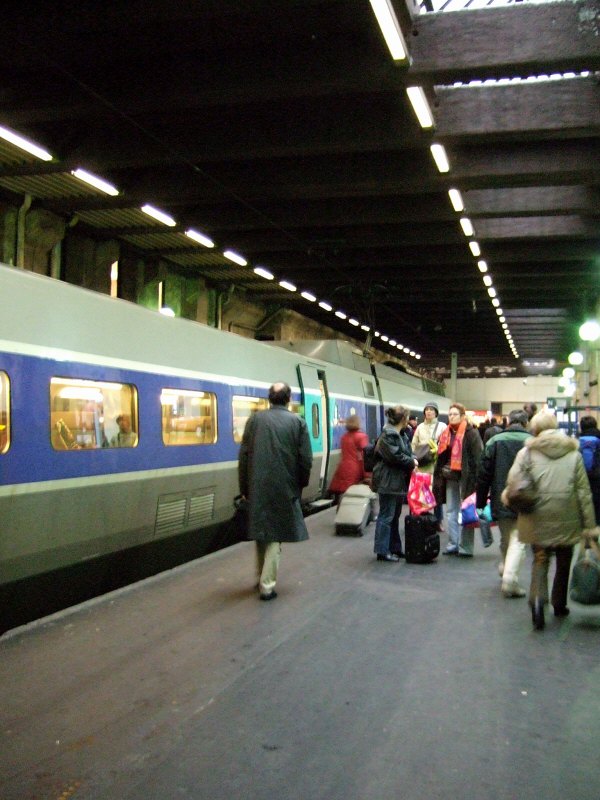 スイスジュネーブからパリへ新幹線フランス国鉄 (SNCF)の高速鉄道TGVparisパリスガール・ド・リヨンガールドゥリヨンガール・ドゥ・リオン