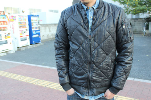 Scotch&soda スコッチアンドソーダ ma-1 ジャケット ビーズ-