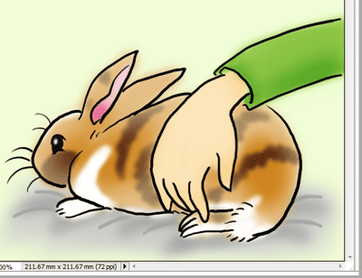 濃淡ついた絵