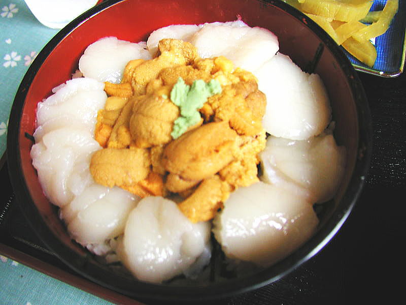 ほたてウニ丼