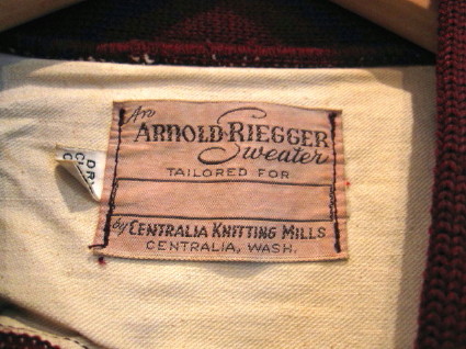 50s ARNOLD RIEGGER SHOOTING CARDIGAN |