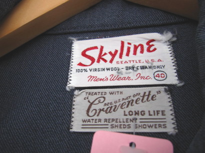 50s SKYLINE WHIPCORD WORK JACKET |