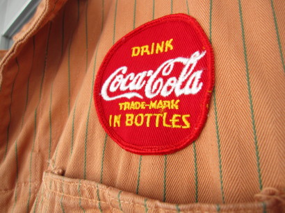 タ*カ様 50S リー LEE UNION-ALLS Coca Cola企業ロゴ 50s Lee COCA-COLA STRIPE UNION ALLS |