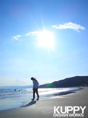 磯の浦で遊ぶ