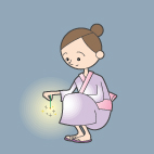 浴衣(ゆかた)のイラスト