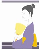 浴衣(ゆかた)のイラスト