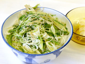 「キーマカレー風♪白石タコうーめん」茂木恭子さん作 カレー味が温麺と良く合う!もっとスパイスが効いてればなお良し。
