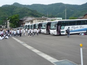 ☆バス7台でお越し下さいました☆ようこそいらっしゃいませ♪