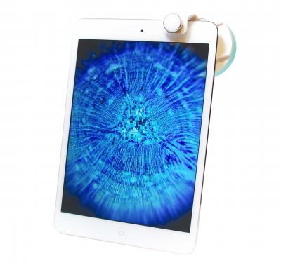 タブレットに取り付けたμHandy