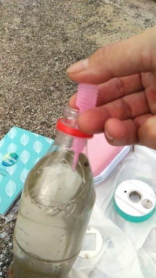 スポイトで吸水