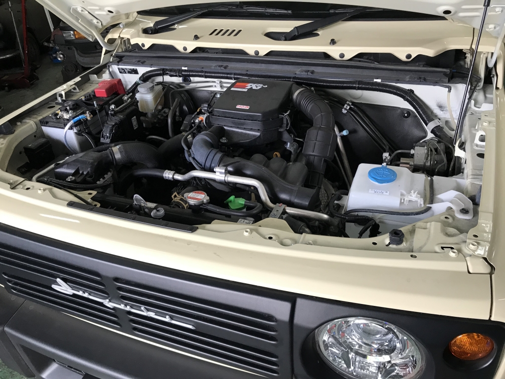 スズキ ジムニー(JB64W)に、MINICONとRESPONSE JETの持ち込み取付致し