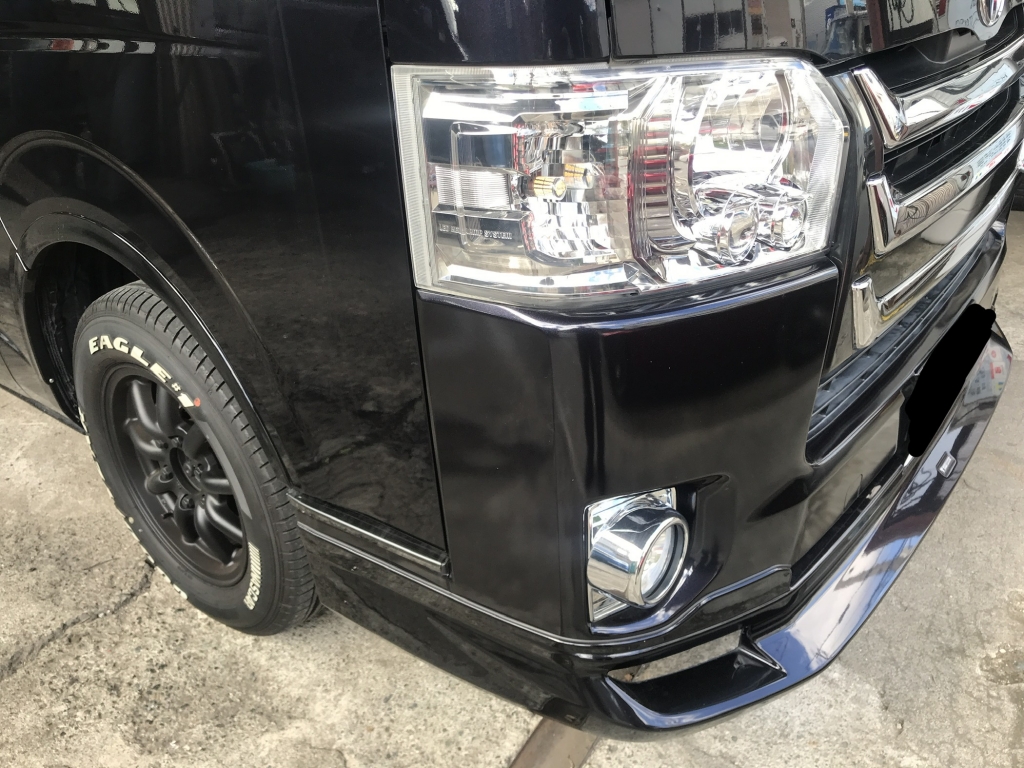 トヨタ ハイエースバン スーパーGLに、モデリスタフロントリップ トヨタ ハイエースバン スーパーGLに、モデリスタフロントリップ