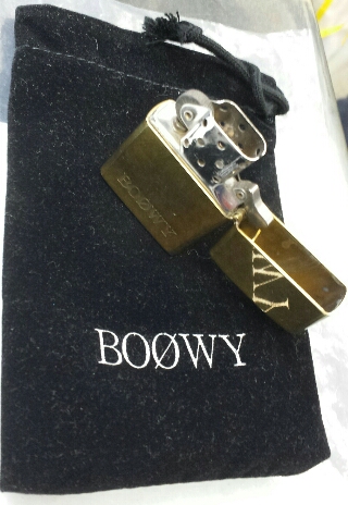 BOOWY ZIPPOタイプライター ツアーグッズ | ロックな古本屋ブログ