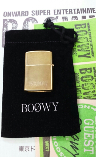 BOOWY 1987年グッズ ZIPPO型ライター | ロックな古本屋ブログ