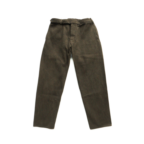 COLINA - Sashiko Curve Slacks (Olive) | IHATOVE SHOP BLOG
