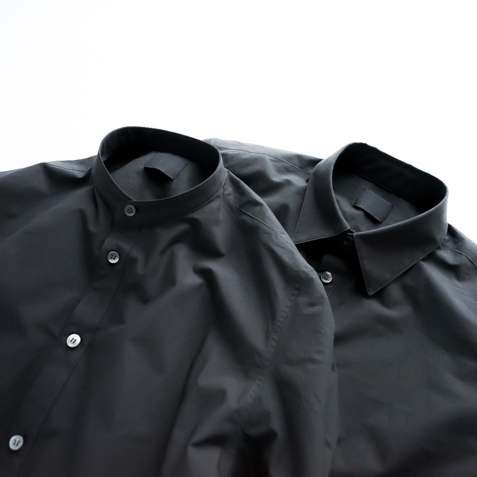 【Graphpaper】#21AW別注 Stand Collar Shirt 黒