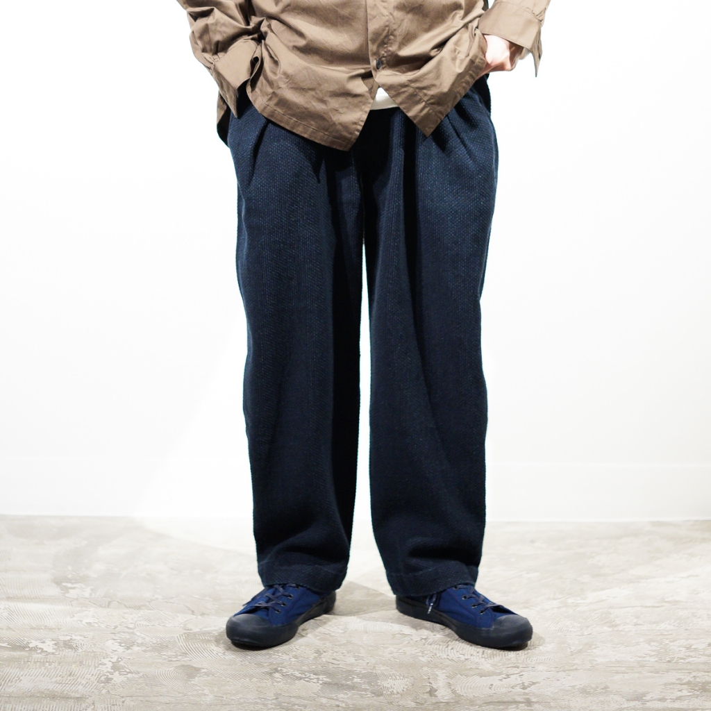 COLINA Sashiko W-Tuck Pants