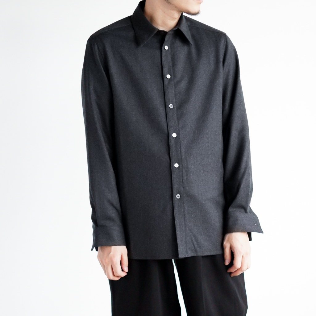 山内 20SS No mule sing Silk Wool Shirt