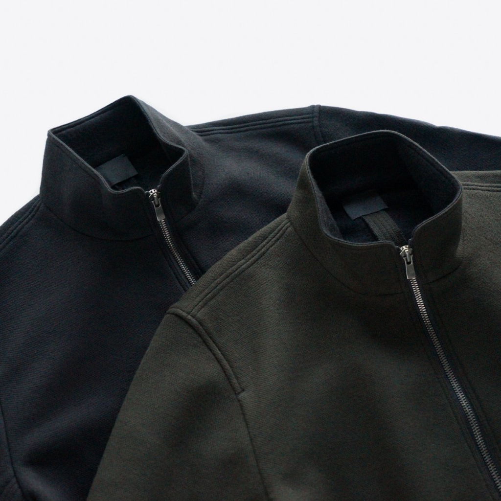 山内 -21AW EXCLUSIVE- 裏起毛ウールカノコニット・ジップジャケット