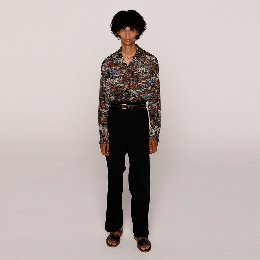 NICENESS KRIST / ブティハワイアンプリントシャツL/S