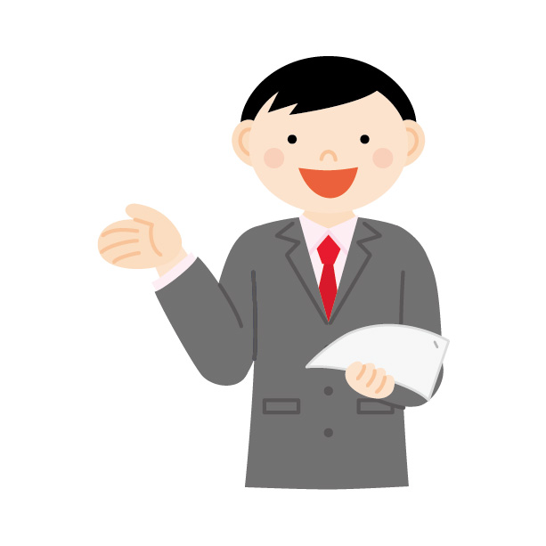 車のローン　営業マン