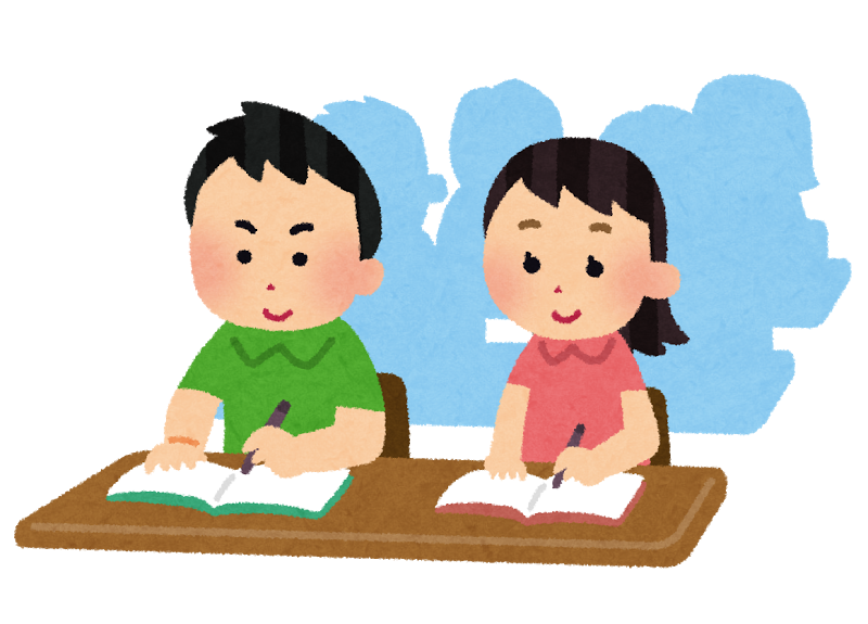 教室で勉強する-債務整理日記
