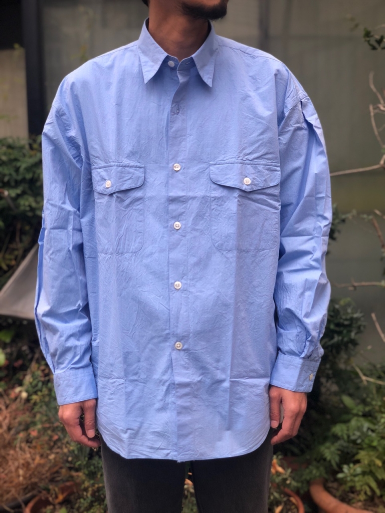 SEVEN BY SEVEN / TUCK SHIRT CHAMBRAY&LINEN