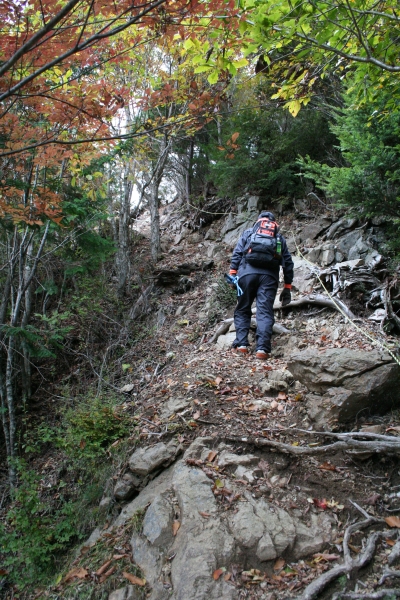 紅葉の鬼面山(信州100名山)登山