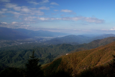 紅葉の鬼面山(信州100名山)登山
