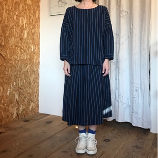yamma ヤンマ産業　会津木綿　シャツ ヤンマ産業 YAMMAMAN 会津木綿ロングTシャツ AND-OP
