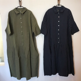 ヤンマ産業さんのお洋服 会津木綿ワンピース | MONDAY STORE