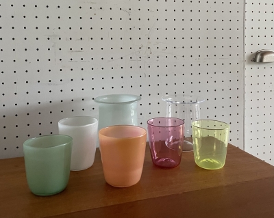 【一点物×2個セット】辻美友子　ガラスグラス　送料込 辻美友子 ガラスのコップと花器 | MONDAY STORE