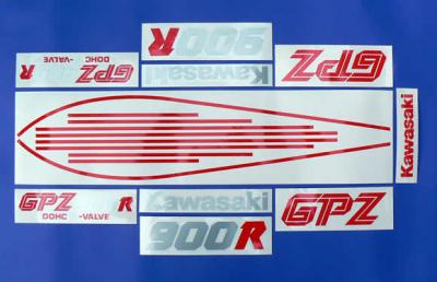 ◇GPZ900Rタンク/カウル用デカールステッカーロゴシールラインA6