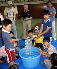 スクール大気圧の実験