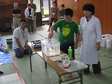 スクール大気圧の実験