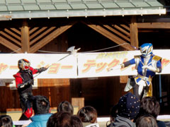 割りばし飛行機&テックレンジャーショー
