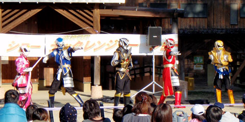割りばし飛行機&テックレンジャーショー