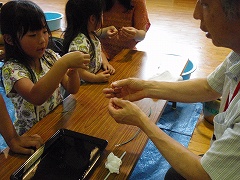 あめんぼうで遊ぼう