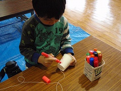 糸電話で遊ぼう