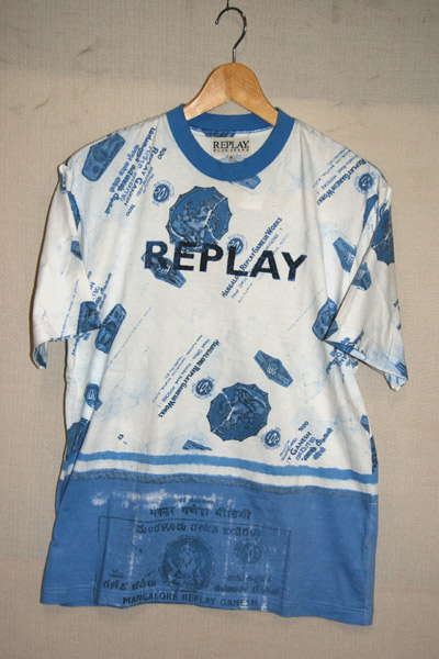中古【REPLAY/リプレイ】総柄プリントTシャツ